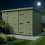10 x 9 Pent Shed Tanalised (Single Door, No Windows) 3
