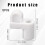(12 pcs white) 3/8\" Window Screen Clips - Durable Plastic Fasteners 2