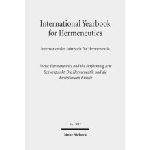 International Yearbook for Hermeneutics 16 Internationales Jahrbuch fu