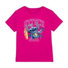 (5-6 Years, Fuchsia) Lilo & Stitch Girls Aloha Surf T-Shirt