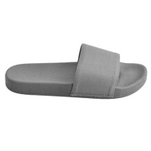 (11 UK, Grey) Sandrocks Mens Plain Canvas Sliders