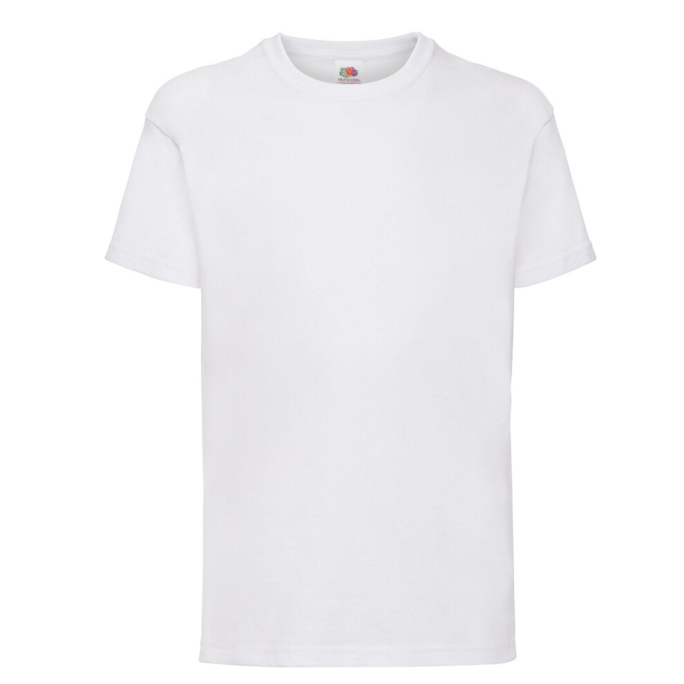 Fruit Of The Loom (2-3 Years, White) Childrens/Kids Value Cotton T-Shirt