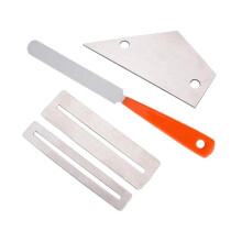 Stainless Steel Guitar Polishing File Guitars Frets Leveling Ruler Fret Polishing Protection Gasket Guitar Repag Tool
