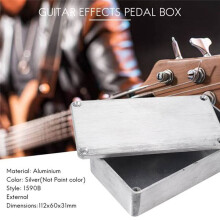 1590B Guitar Effects Enclosure with Screws Aluminum Effects Pedal Enclosure Replacement Musical Instrument Kit