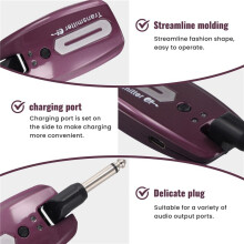 Bezprzewodowy System Gitarowy USB Akumulatorowy Bezprzewodowy Nadajnik-Odbiornik Gitarowy Elektryczny System Basowy, C