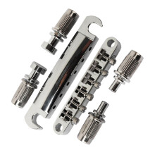 6 String LP Guitar Bridge for Electric Guitar Premium Quality Replacement Silver