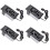 4set EQ-7545R 4-Bands Akustisk Gitarr EQ Preamp Equalizer EQ 7545R Pickup Förstärkare 6,5MM Output 1