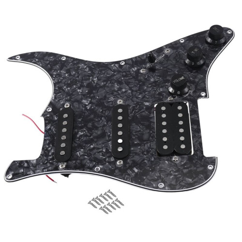 ST SQ Elgitarr Laddad FöRtråDad Elgitarr Pickup-Enhet Svart PäRla