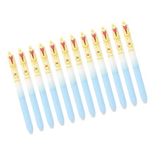 Stylo à Gel rétractable effaçable à imprimé Animal,-Jaune banane