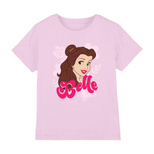 (12-13 Years, Light Pink) Disney Princess Childrens/Kids Belle Headshot T-Shirt