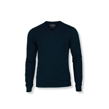 (2XL, Navy) Nimbus Mens Ashbury Knitted V Neck Jumper