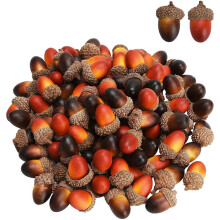 Enfeites decorativos para festivais, charmosas mini bolotas artificiais com cobertura natural para decoração de mesa, Dia de Ação de Graças e