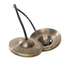 Handmade Tinkle Bell Retro Brass Cymbals 7cm Tingsha Bells Retro Tibetan Bells Yoga Awakening Percussions Gifts