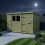 11 x 8 Pent Shed Tanalised (Single Door, With Windows) 3
