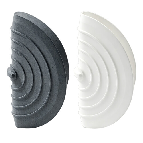 Hair Filter Sink Anti-Blocking Strainer Bathtubs-White and gray