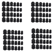 96 Pcs Plastic Waterproof Adjustable 3.5 - 13mm Cable Gland Joints, PG7, PG9, PG11, PG13.5, PG16, Pack of 24
