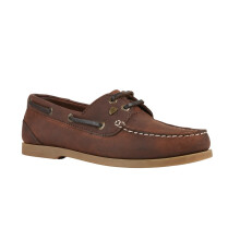 (4 UK, Brown) Moretta Womens/Ladies Avisa Leather Boat Shoes