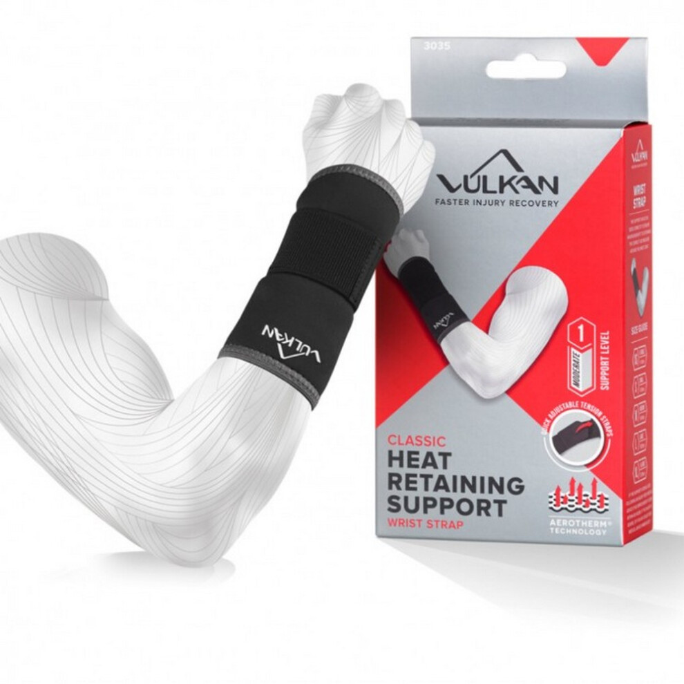 Vulkan (L, Black) Neoprene Wrist Brace
