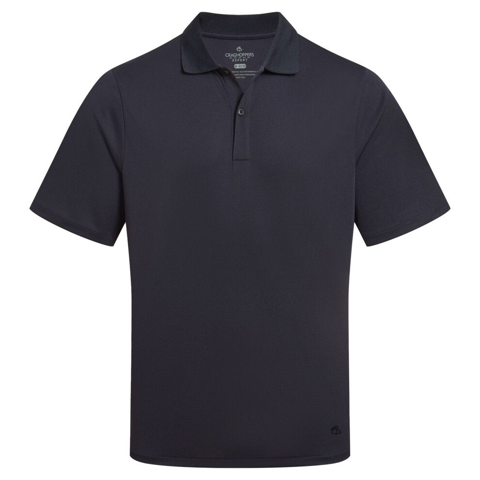 Craghoppers (L, Dark Navy) Mens Expert Basecamp Wicking Polo Shirt
