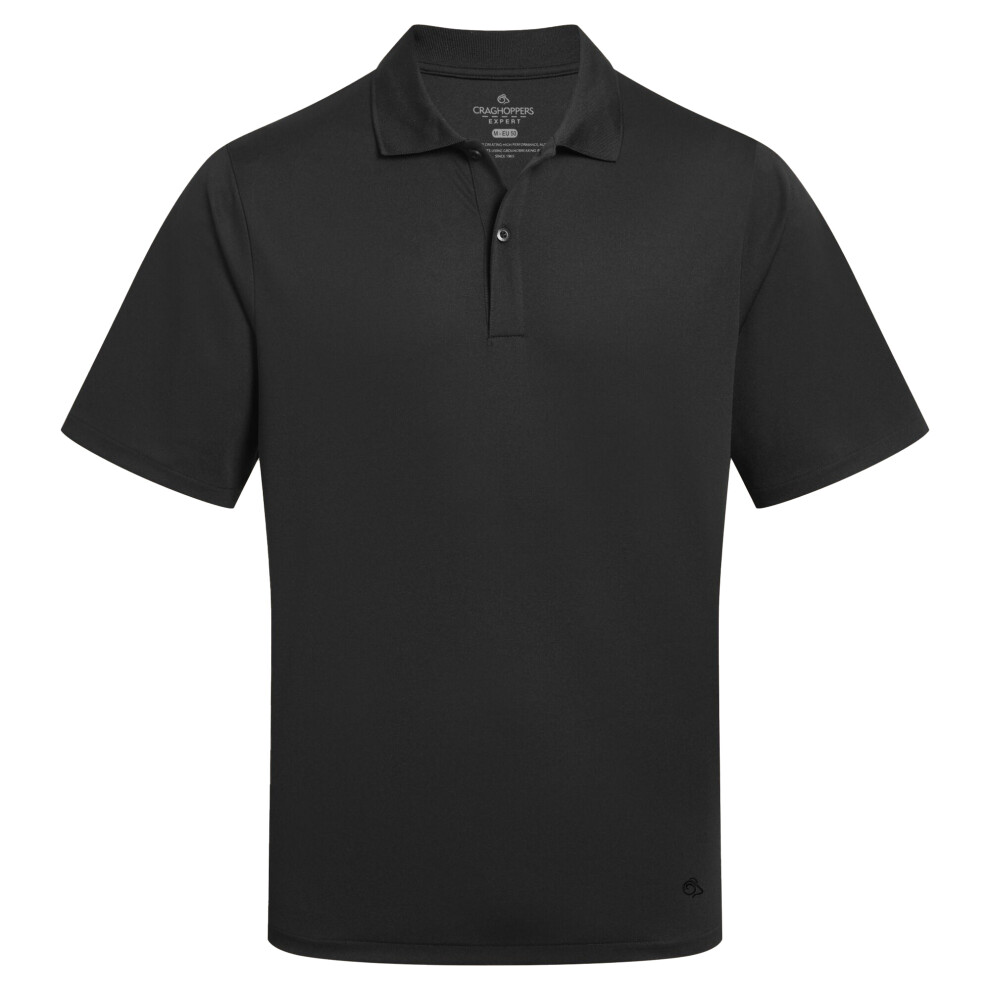 Craghoppers (Xs, Black) Mens Expert Basecamp Wicking Polo Shirt