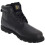 (9 UK, Black) Grafters Mens 6 Eye Padded Leather Work Boots 1
