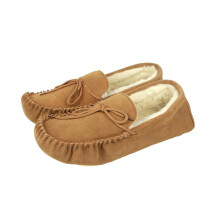 (8 UK, Chestnut) Eastern Counties Leather Unisex Adult Jesse Suede Moccasins
