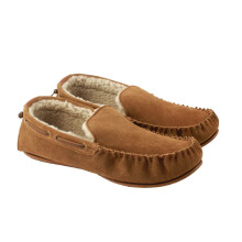 (11 UK, Chestnut) Eastern Counties Leather Mens Owen Berber Suede Moccasins
