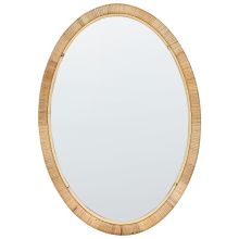Wall Mirror FOISSY 50 cm 70 cm Rattan Natural