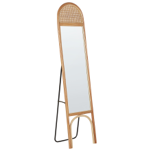Standing Mirror BRUSSEY 170 cm Rattan Natural