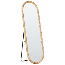 Standing Mirror MONTOT 150 cm Rattan Natural