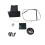 4-Bands EQ Equalizer Akustisk Gitarr Preamp Piezo Pickup med Tuner System Mässing Endpin Jack för Folkgitarr 4