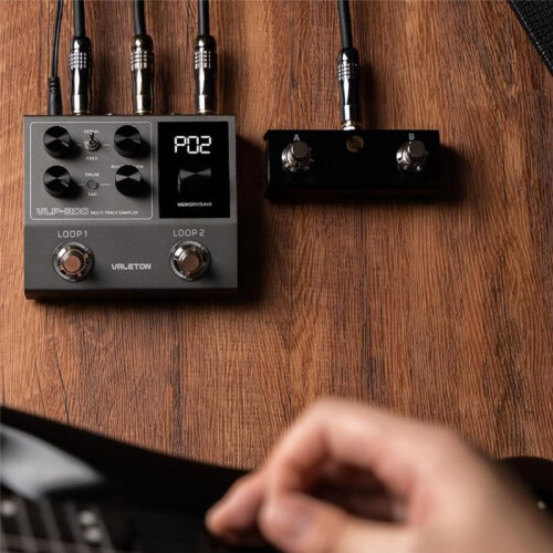 Valeton VLP-200 Electric Guitar Effect Recorder Multi Track Sampler Phrase Loop Drum Machine Accompaniment Bass Single Block 1