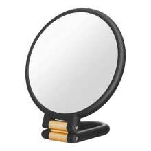 50X Magnification Cosmetic Mirror Handheld Design-Black gold