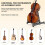 2-Pack Gitarrställ A-Ram Gitarrgolvställ Gitarrställ, Hopfällbar Gitarrhållare för Bas, Banjo, Cello, Mandolin 9