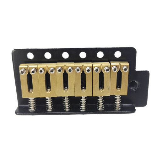 6 Strings Guitar Bridge Sadel Slutstycke Elgitarr Tremolo Bridge Standard Gitarrtillbehör Svart 1