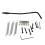 6 Strings Guitar Bridge Sadel Slutstycke Elgitarr Tremolo Bridge Standard Gitarrtillbehör Svart 3
