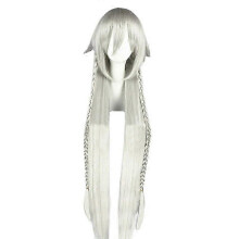 (Wig, L) Maßgeschneidertes Black Butler Kuroshitsuji Undertaker Cosplay Komplettes Hut-Ketten-Perücke