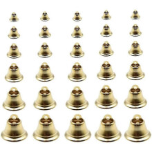(4.5cm x 100) 100er-Packung goldene kleine Glöckchen für DIY-Bastelarbeiten, Weihnachtsbaumschmuck und Partydekorationen