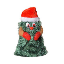 (M) Niedliche, lustige, singende, tanzende, rotierende grüne Weihnachtsbaumpuppe, elektrisches Spielzeug, Partydekoration, 26 Stück