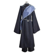 (Men, L) Maßgeschneidertes Black Butler Kuroshitsuji Undertaker Cosplay Komplettes Hut-Ketten-Perücke