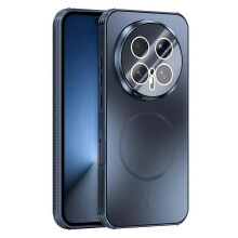 (Blue) ABEEL Magnetic TPU PC Cooling Matte Case for Honor Magic8 Pro 5G + Lens Film
