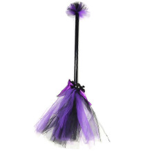 (Purple) Magischer Halloween-Besen zum Aufhängen, Dekoration für Zuhause, Geschenk 25-26