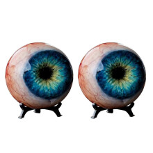 (Blue, 2pcs) Realistische 3D-Augapfel-Dekoration im gotischen Stil für Halloween-Spukhäuser