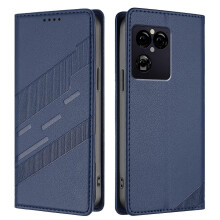 (dark blue) Custodia a portafoglio Sony Xperia 1 VIII in PU, pelle TPU, paraurti, porta carte, supporto, magnete, antiurto.