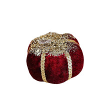 (Red Pumpkin) Foam Christmas Statue for Table Bookshelf Tiered Tray Farmhouse Home Centerpiece