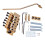 1 package Gold Guitar Tremolo Bridge Parts System 1