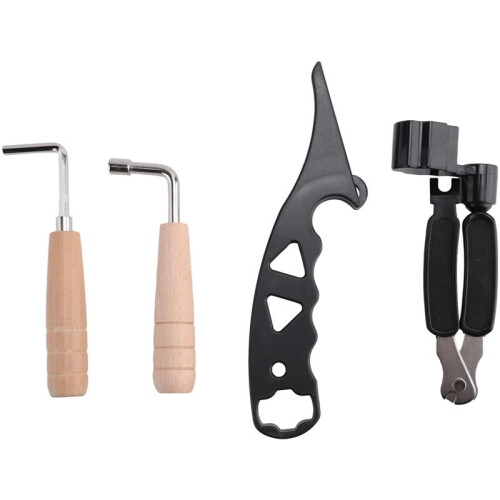 Guitar String Stretcher,Hexagon Metal Wrench Multifunctional Guitar String Winder Guitar Adjustment Tool Set