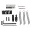 2 Sets of Guitar Bridge Accessories Double Swing Bridge Vibrato System String Board Vibrato Complete Set 3