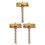 Brass TELE Bridge Saddle TL Electric Guitar Tailpiece String Block Bar String Guide 4