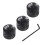 3Pcs Metal Volume Knob Electric Guitar Bass Volume Tone Control Knobs Dome Knobs Potentiometer Hat Cap 1